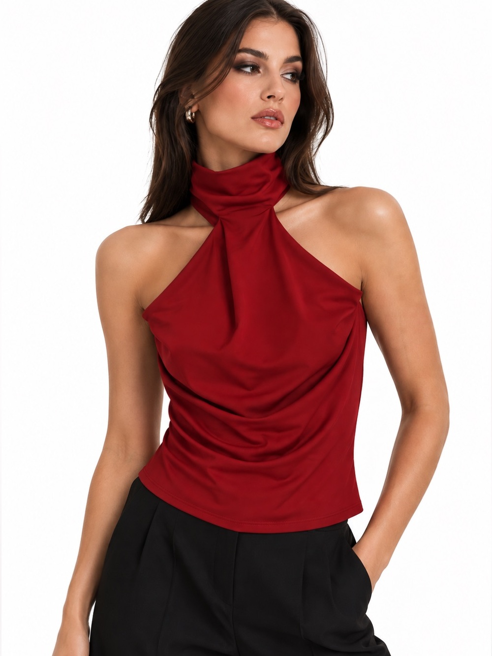 Zara Draped High Neck Top S Star Trek Starfleet Academy Screen Worn